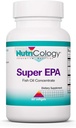 Nutricology Super EPA - Omega 3 Supplement, Fish Oil Concentrate, EPA, DHA, Omega 3 Fatty Acids, Sustainably-Sourced Anchovies, Softgels - 60 Count