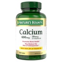 Nature's Bounty Calcium Carbonate & ויטמין D, תומך בבריאות Immune & Bone בריאות, 600mg Calcium & 800IU ויטמין D3, 250 טבליות