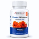 Bricker Labs Natural Lutein + Zeaxanthin עין תוסף - תומך העין, המוח ובריאות העור עם Macular Carotenoids, עליונות Bioavailability, הםDS2 Chosen Lutein Source - 60 גלס Softs