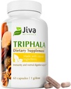 Jiva הבוטנים Triphala תוסף - קפסולות Triphala עשויים עם Amalaki, Bibhitaki ו Haritaki אבקה עבור מערכת בריאות רגילה ונורמלי Immune - 60 קפסולות