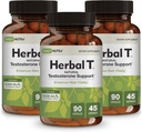 DailyNutra Herbal T Men’s Health Formula תוסף עבור Endurance, Vitality, & Healthy Aging - עם KSM-66 Ashwagandha, Tongkat Ali, Tribulus, Eleuthero, & Hory Goat Weed (3-Pack)
