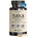 VINATURA TUDCA חלב Thistle 1250 מ"ג - תוסף Tudca, Tudca Bile Salts, Liver Support, Gallbladders *USA Made and Tested * Bile Salts תוסף - 90 קפסולות