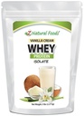 Z Natural Foods Vanilla Cream Whey חלבונים Isolate, תזונה-Rich, אבקת חלבונים פלברטובית לבריאות הלב ותחמושת, גדול תה, קפה, Smoothie, non-GMO, Gluten-Free, כשר, 5 lbs
