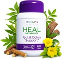 Intus Heal קולון ניקוי ו- Gut בריאות תוספת לנשים - Ayurvedic Detox ניקויse לבריאות העיכול - Gut Detox ניקויse & Body Detox עבור נשים - 60 טבליות