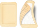 50pcs גדול Adhesive Bandages 4 x 3 Inchesstad Adhesive Wound Dressing Bandage Large Wound First Aid Bandages, Skin Color