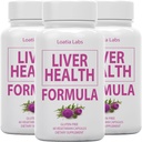 (3 Pack) Liver Health Formula, ניקוי, Detox, Flush, תיקון שומן Liver תמיכה, עם Artichoke, Milk Thistle, Dandelion, Beet, Berberine, Pure Natural Superstar Research, קפסולות טבעוניות