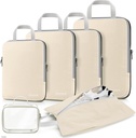 Gonex Compression Packing Cubes, 3pcs/4pcs אחסון מורחב נסיעות Luggage Bags מארגנת