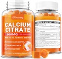 Calcium 1200 מ"ג עם ויטמין D3 חניכיים למבוגרים: Absorption Calcium Citrate עם ויטמין D3 K2, Turmeric Extract, MSM לנשים