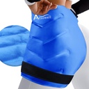 Atsuwell XL Hip Ice Pack Wrap, Gel Cold Pack for hip Care, Reusable Ice Pack for hip Switch, Soft Plush Lined Cold Compress for hip, Knee, Back, Blue