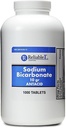 Sodium Bicarbonate 650 מ"ג 1000 Antacid Tablets, עבור הקלה של Acid Indigestion, Heartburn, Sour Stomach & Upset Stomach
