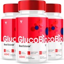 (3 Pack) GlucoBio Health ו- Wellness תומך קפסולות גלוקוז Bio Pills, Gluco bio Natural ויטמין Total Health and Wellness Formula Glycogen Support Supplement, BioGluco כמוסות (180 קפסולות)