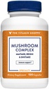 מתחם הויטמין Shoppe Mushroom (Maitake, Reishi & Shiitake) Antioxidant שמתמוך במערכת החיסון ובקפסולות מוח בריא (100 קפסולות)