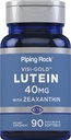 Piping Rock Lutein עם Zeaxanthin 40 מ"ג | 90 Softgels | תוספי בריאות העין של מריזה פלט