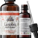 Cayenne Tincture Extract, אורגני קייאן (Capsicum annuum) Dried Pepper - ירקות Glycerin - non-GMO - 2 oz
