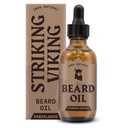 Stricking Viking Sandalwood Beard Oil for Men - 2 Fl Oz, Sandalwood Scent - Natural hydroting & Softing Beard Care with Argan, Jo Joba, Almond & Tea Tree - Non-Gry, Fast-Absorbing Formula