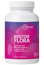Microbiome Labs Restorflora Probiotics for Digestive Health - Gut Health Supplements with Dual Action Probiotics for Women, Men & Kids 5+ - תמיכה ב- Bowel Normality & Immune Function (60 קפסולות)