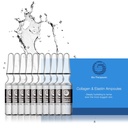 Bio-therapeutic Collagen & Elastin Ampoules, סרום פנים מוגדלים סרום הידרטים וחברות כל סוגי העור עם Gentle ומנוחהorative Water Based Formula - 10 Glass Vials