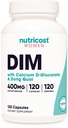תוספי תזונה Diindolylmethane DIM עבור נשים 400 מ"ג, 120 קפסולות, עם Dong Quai, Calcium & Black Cohosh - טבעוני, non-GMO ו Gluten חינם