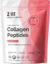 Zint Collagen Peptides אבקת: Paleo & Keto Certified - Garulated Collagen hydrolysate Types I & III for Enhanced Absorption - חלבון מופחת מבחינה נזימטית לנשים וגברים, 16 ozozn hydrolysate