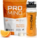 Rethink חלבונים, 2X Better Than Whey חלבון, Mega-Dose Leucine (EAA + BCAA), Ultra-Fast-Acting שריר התאוששות, NSF מוסמך, לבנות שרירים גם בזמן שינה* - כתום, 30 משרתים