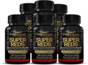 FREZZOR Super Reds כמוסות עם UAF1000+, All-Natural New Zealand Red Superfood Energy, Essential Red פירות Veggies & Beets, Antioxidants, Enzymes, Energy Supplements, 540 קפסולות, 6 בקבוקים