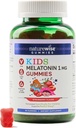 Naturewise ילדים מלטונין מסטיקנים 1 מ"ג - תרופות חינם, לא-Habit טפסים שינה סיוע לילדים בגילאי 4 & Up - Strawberry Flavored Gummy Bears - טבעוני, Gluten Free, non-GMO - 90 Count[3-Month Supply אספקת]