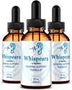 (3 Pack) Whispeara Drops - רשמי Whispeara לתמוך שמיעה בריאה, פוקוס וביצועים, All Natural Whispeara שמיעה תמיכה פורמולה, Premium Whispeara Gotas Review (90 משרתים)