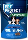Pet Protect Dog Multivitamin, Vet-Formulated DVM Daily Soft Chews, Supports On Health & Wellness, Chicken-Flavor (60 Count)