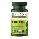 Banyan הבוטנים Gotu Kola (Centella Asiatica) - אורגני הסתגלות & Nootropic המוח תוספת תמיכה עבור זיכרון בריא וריכוז * - 90 טבליות - סחר הוגן Sustainly ממוחזר טבעוני