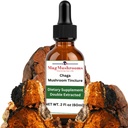 MagMushroom Chaga Mushroom לחלץ נוזל Tincture, תוסף יומי, כפול מפלט עבור ספיגה מקסימלית, 2 Fl. oz., 60 מינונים יומיים