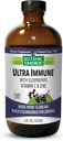 בחירה בוטנית - Ultra Immune, מכילה את Elderberry עם Zinc ו ויטמין C, Black Elderberry סירופ למבוגרים וילדים, ויטמינים נוזליים לתמיכה Immune, 4 Oz