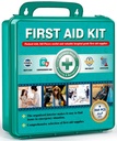 General Medi 360 Pieces Hardcase First Aid Kit - כולל תיבת עזרה ראשונה גדולה המכילה את הפרימיום הרפואי Premium עבור נסיעות, בית, משרדים, רכב, קמפינג, עבודה ובחוץ