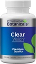 ויטמינים מקצועיים Clear Vision Eye ויטמינים - Lutein, Zeaxanthin תומך העין סטרין, עיניים יבשות ובריאות חזון - 90 קפסולות צמחוניות