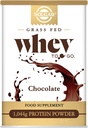 Solgar Whey ללכת אבקת חלבון, שוקולד, 42 oz - Isolate ו Concentrate - Mixes Easily for Smooth Taste - Gluten-Free - 20 גרם חלבון לשרת