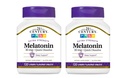 המאה ה-21, Melatonin Quick Dissolve Tablets 10 מ"ג, לבן, דובדבן, 120 הרוזן (Pack of 2)