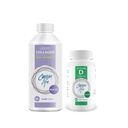 CarSON Life - נוזל קולגן עם ויטמין C 1 בקבוק, 16 Oz Bundle עם ויטמין D תוסף 1 בקבוק, 10,000 IU, 60 טבליות עבור שרירים חזקים, עצמות, שיניים, אנטי Aging, שיער עור וציפורים