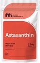 Micro Ingredients Astaxanthin 12 מ"ג עם שמן MCT, 120 Softgels, 4 חודשים אספקה | Premium Astaxanthin Antioxidant תוספים* | מקור Microalgae טרי
