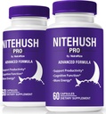 (2 Pack) Nite Hush Pro כמוסות - Unlock Your מלוא הפוטנציאל עם NiteHush Pro פורמולה - תמיכה Premium עבור Focus, ריכוז ומאזן בריאות, רשמי NiteHushPro Pills Review (120 קפסולות)