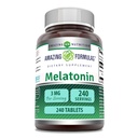 פורמולה מדהימה Melatonin תוסף 3 Mg Per לשרת | 240 טבליות | Non-GMO | Gluten-Free | Made in USA