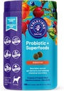 NaturVet Evolutions Probiotic & Superfoods 90ct Soft Chews for Dogs - טרוםביוטיקה ופרוביוטיקה בלנדרה, Enzymes, Bone Broth, אומגה's - Nourishes Natural Gut Bacteria and Intestinal Microflora
