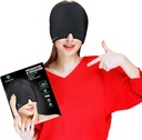 Migraine Head Relief Cap, 360 ראש חם ו Cold Therapy Hat עם Cool Gel, Ice Head Wrap and Cold Pack Mask, Eye Cap for Tension and Stress Relief