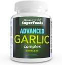 מתחם Garlic מתקדם - איכות Superfoods (100ct) כוח רב עוצמה מורכב בלנדר של Garlicless Garlic (Allium sativum), Parsley (petroselinum fum), ו Chlorophyll.
