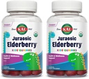 KAL Jurasssic Elderberry ילדים חניכיים | תמיכה כספית | USDA אורגני, טבעוני, Gluten Free | 30  משרת, 60 Ct (Pack of 2)
