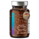 CLAV Mood תומך תוסף - עם Ashwgandha + Saffron לחלץ + 5-HTP Griffonia + סיביר ג'ינסנג + Rhodiola Rosea - 60 קפסולות