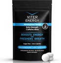 Viter Energy תוספת כוח קפאין 80 מ"ג קפאין, B ויטמינים, סוכר חינם (Wintergreen, 8oz, Bulk Bag)
