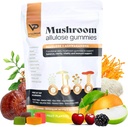 סוכר חינם Ashwagandha & Mushroom מסטיקנים תוסף | 10 Mushrooms פונקציונליים לשרת | Immune Support, Focus, אנרגיה