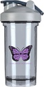 הודג'קין לימפומה סרטן המודעות 18 Ounce Shaker בקבוק משקה Mixer Leak-הוכחה טרום חלבון שקד המחליפים Meal Switch Shakes 500ML/18 Oz Gray &-1 &-1