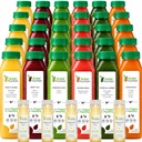 5 יום ג'וש ניקוי על ידי Raw, Tropical Flavors, All Natural Raw, Cold Pressed Fruits, Detox ניקויse, 30 בקבוקים 12oz, 5 בונוסים ג'ינג'ר