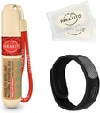 PARA'KITO Mosquito Repellent Bundle, 1 Mosquito Repellent Bracelet, 1 Roll-on Gel, Bug Repellent Bracelets, Wearable Mosquito Repellent מכשירים, שחור שחור שחור שחור