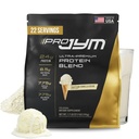 JYM תוסף מדע Pro JYM Tahitian Vanilla אבקת חלבון - Whey חלבונים Isolates, Casein וחלבון חלב, Lean שריר בניין עבור גברים ונשים, 22 משרתים